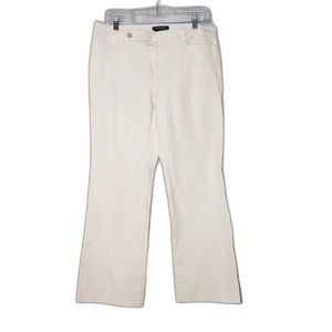LAUREN RALPH LAUREN Adelle White Stretch Jeans Pants Womens Size 10
